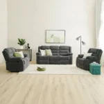 Allende 3+2+1 Fabric Motion Recliner - Smoke Grey