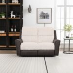 Trifecta 3+2+1 Fabric Power Glider Recliner - Light Beige / Brown