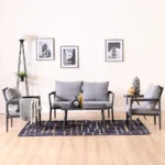 Waves 4-Seater Outdoor Sofa Set - Grey