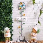 Metal Sticker With Dragonfly 30X2X114Cm