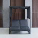 Inaya 2-Seater Daybed Cum Lounger - Grey