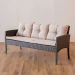 New Sara 7-Seater Sofa Set - Dark Brown/Beige