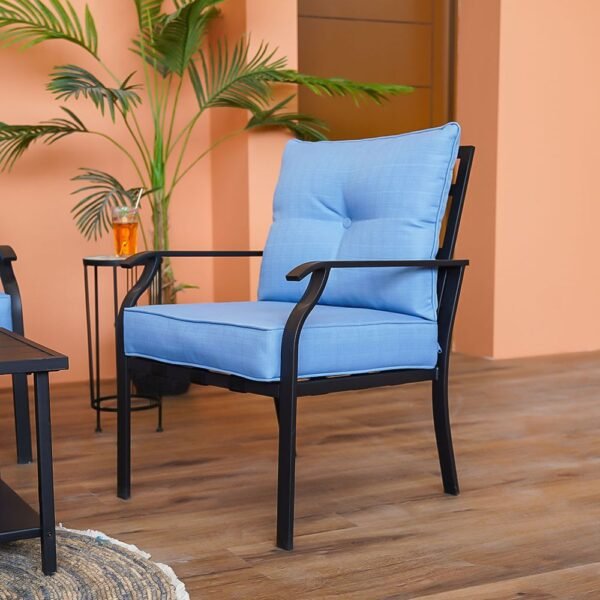 Amy 4-Seater Outdoor Sofa Set - Blue