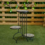 3-Tier Metal/Mosaic Planter - 52X25X65CM