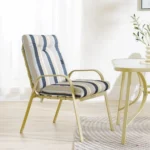 Polaris 1 + 6-Seater Dining Set - Blue/Grey Stripe