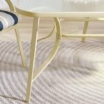 Polaris 1 + 6-Seater Dining Set - Blue/Grey Stripe