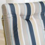 Polaris 1 + 6-Seater Dining Set - Blue/Grey Stripe