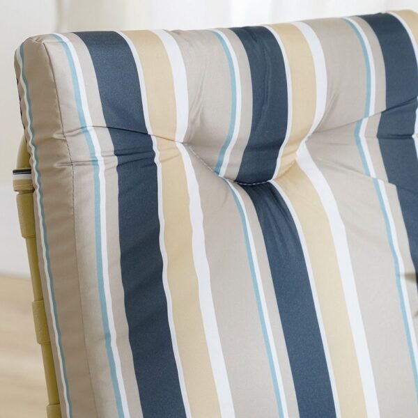 Polaris 1 + 6-Seater Dining Set - Blue/Grey Stripe