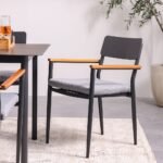 Sylas 1 + 6-Seater Dining Set - Grey/Black