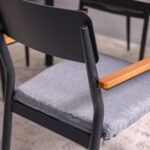 Sylas 1 + 6-Seater Dining Set - Grey/Black