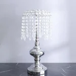 Aleeza Pillar Candle Holder Chrome 20x20x43 Cm