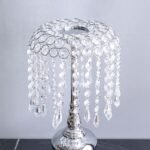 Aleeza Pillar Candle Holder Chrome 20x20x43 Cm