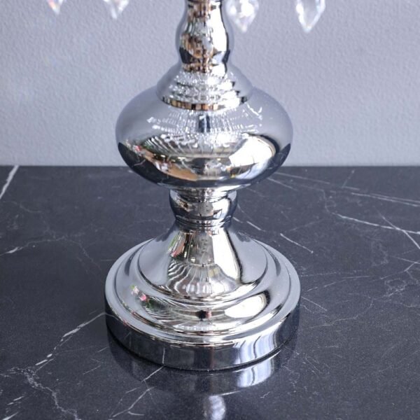 Aleeza Pillar Candle Holder Chrome 20x20x43 Cm