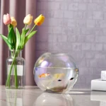Abriz Vase Clear Glass 17.5 X 17.5 X 16 CM