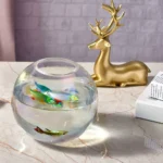 Abriz Vase Clear Glass 17.5 X 17.5 X 16 CM