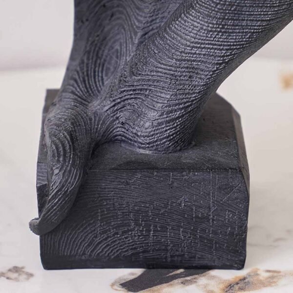 Serengeti Horse Table Decor Black 23X12X37Cm