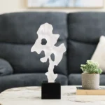 Serengetiabstract Table Decor Black 26X14X48Cm