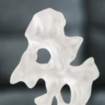 Serengetiabstract Table Decor Black 26X14X48Cm