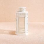 Sahara Decorative Filigree Lantern - White