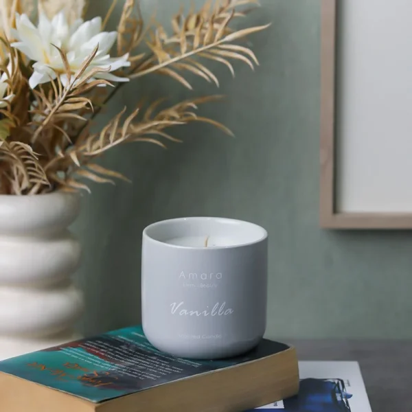 1 / 3 Double-click to zoom in Amara Ceramic Candle - Vanilla