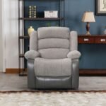 Greensboro 3+2+1 Fabric Manual Motion Recliner - Dark Grey
