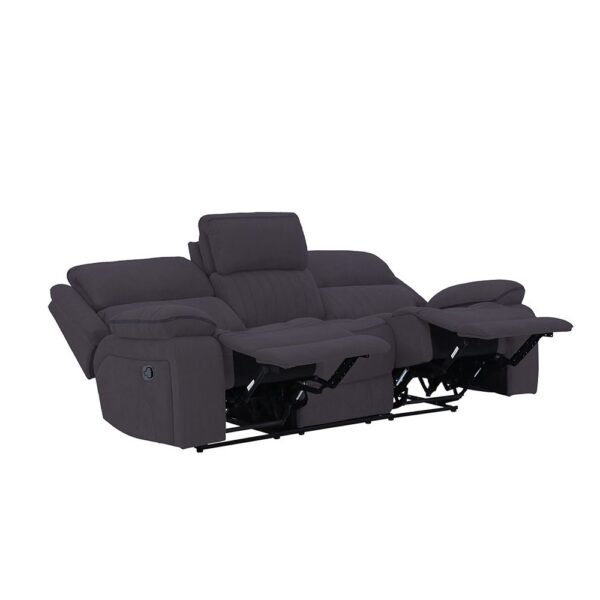 Illumi 3+2+1 Seater Motion Recliner Set - Smoke Grey