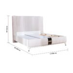 New Aloha 180x200 King Bed - White