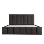 Vista 180x200 King Bed with 4 Drawers - Black