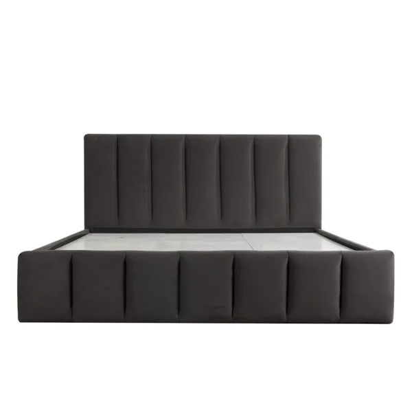 Vista 180x200 King Bed with 4 Drawers - Black