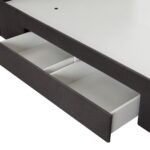 Vista 180x200 King Bed with 4 Drawers - Black