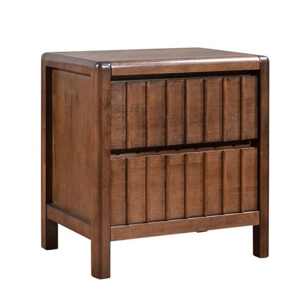 Tahiti 2-Drawer Night Stand - Dark Walnut
