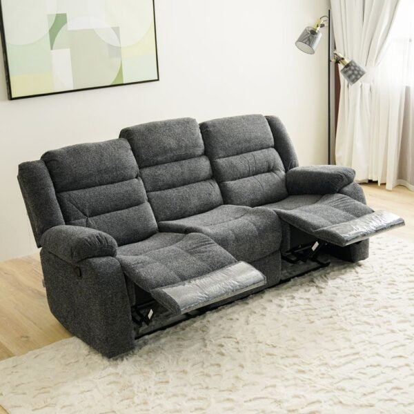 Allende 3+2+1 Fabric Motion Recliner - Smoke Grey
