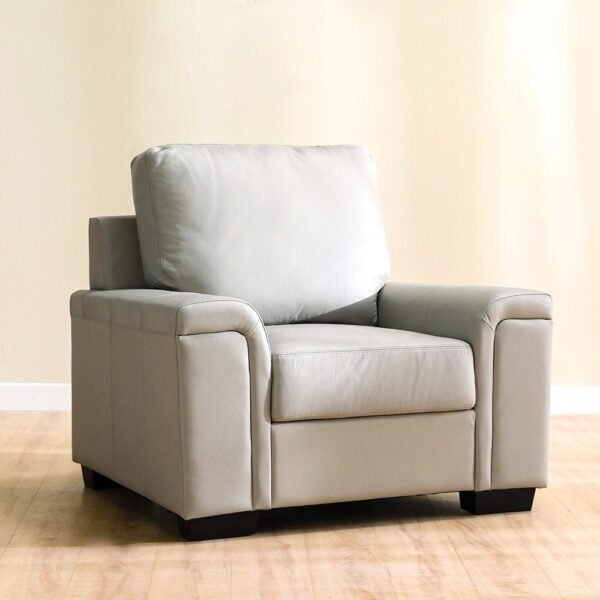 Vegas 3+2+1 Half Leather Sofa-Grey