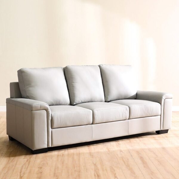Vegas 3+2+1 Half Leather Sofa-Grey