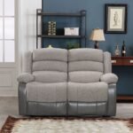 Greensboro 3+2+1 Fabric Manual Motion Recliner - Dark Grey