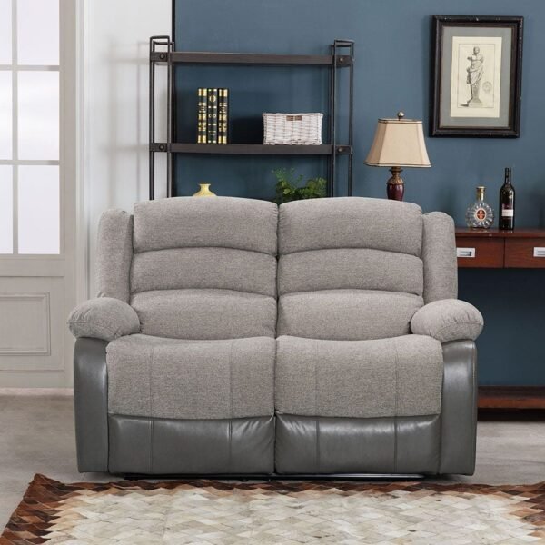 Greensboro 3+2+1 Fabric Manual Motion Recliner - Dark Grey