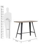 Gideon 1+4 Dining Set - Natural Oak / Brown