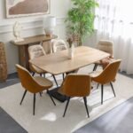 Weller 6-Seater Dining Set - Oak/Black