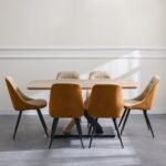 Weller 6-Seater Dining Set - Oak/Black
