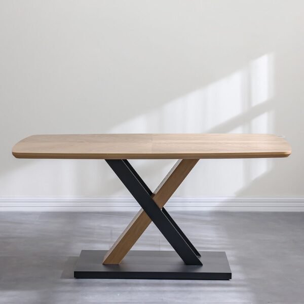 Weller 6-Seater Dining Set - Oak/Black