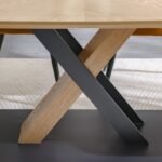 Weller 6-Seater Dining Set - Oak/Black