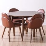 Blondell 1+4 Dining Set - Walnut