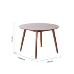 Blondell 1+4 Dining Set - Walnut