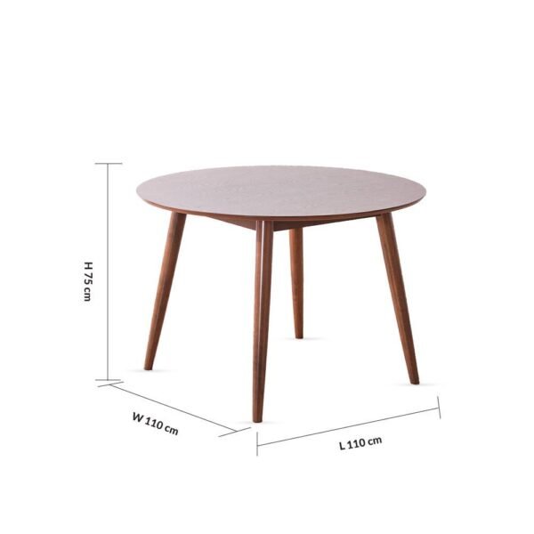 Blondell 1+4 Dining Set - Walnut