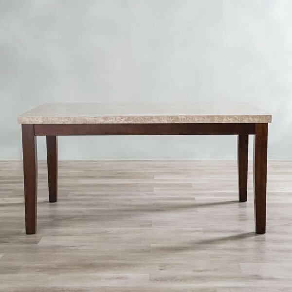 Brody 1+8 Marble Dining Set - White / Oak