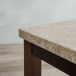 Brody 1+8 Marble Dining Set - White / Oak