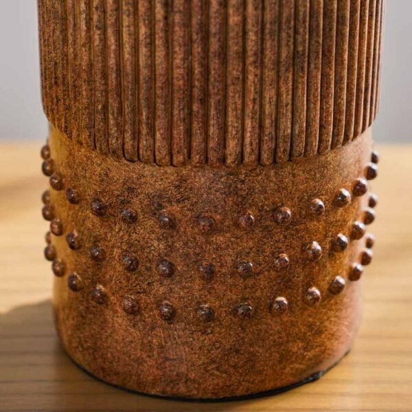 Hugo Poly Resin Table Lamp - Brown - L33xW 33xH61 cm