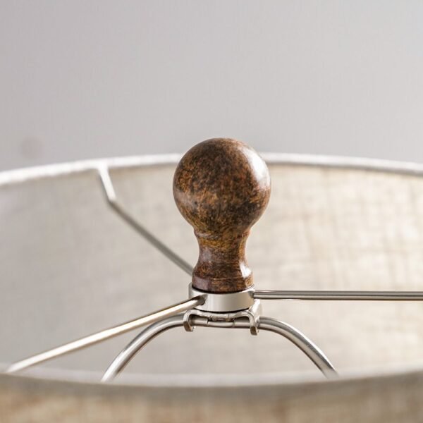 Hugo Poly Resin Table Lamp - Brown - L33xW 33xH61 cm