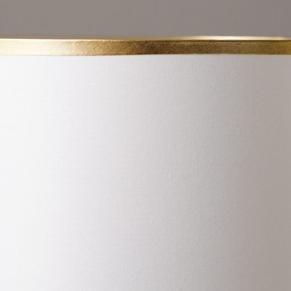 Hugo Ceramic Table Lamp - White - 28x28x47 cm