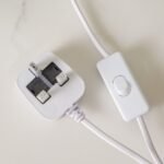 Hugo Ceramic Table Lamp - White - 28x28x47 cm